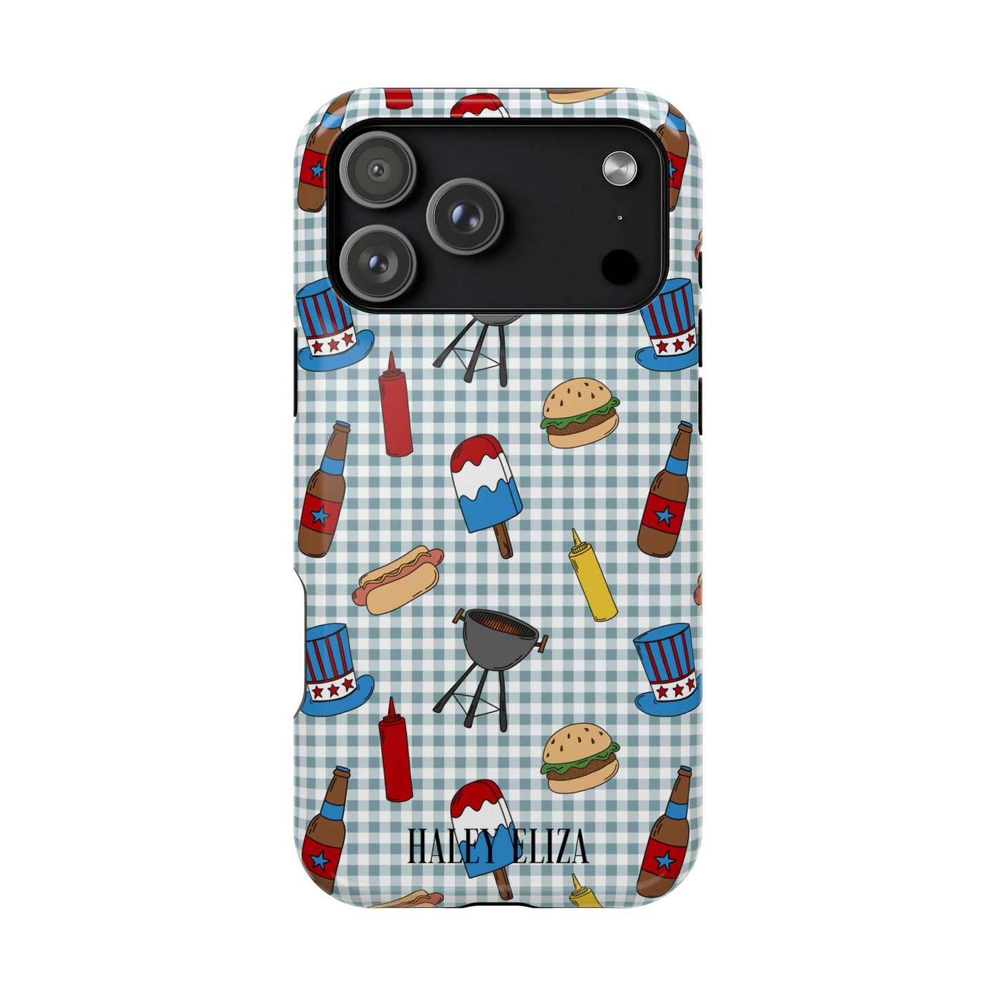 Patriotic BBQ Pattern MagSafe® tough case