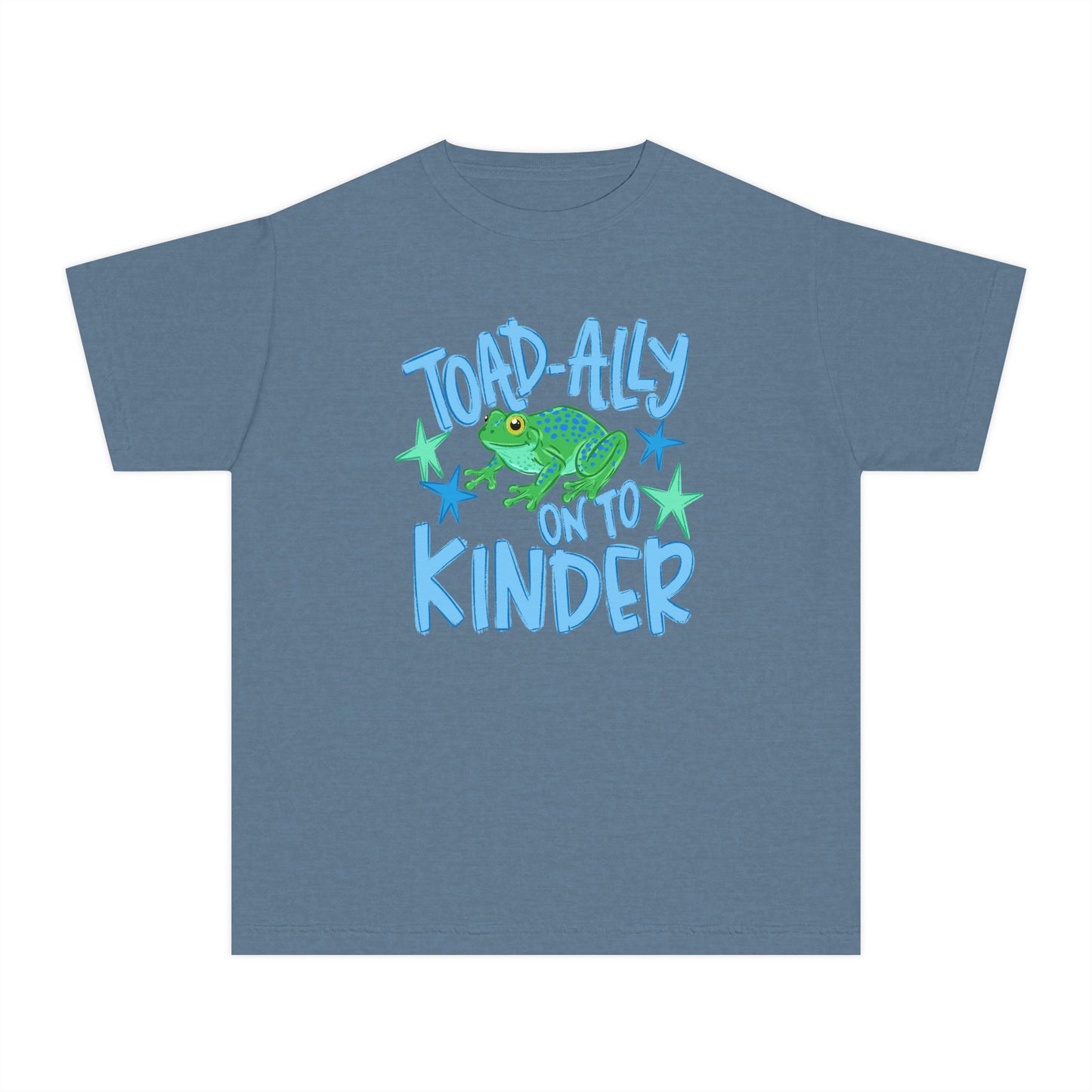 Toad-ally Onto Kinder CC Youth Tee - Blue