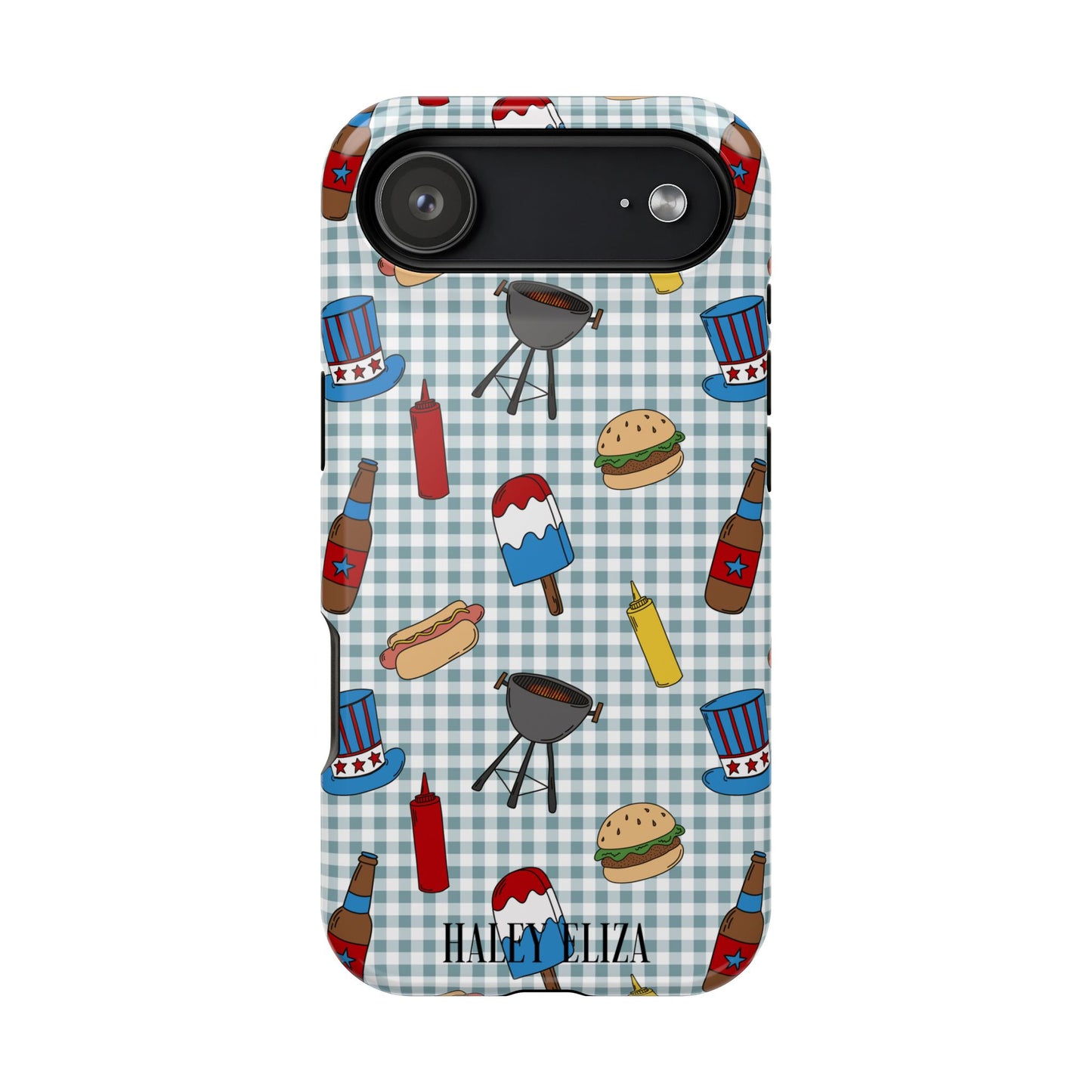 Patriotic BBQ Pattern MagSafe® tough case