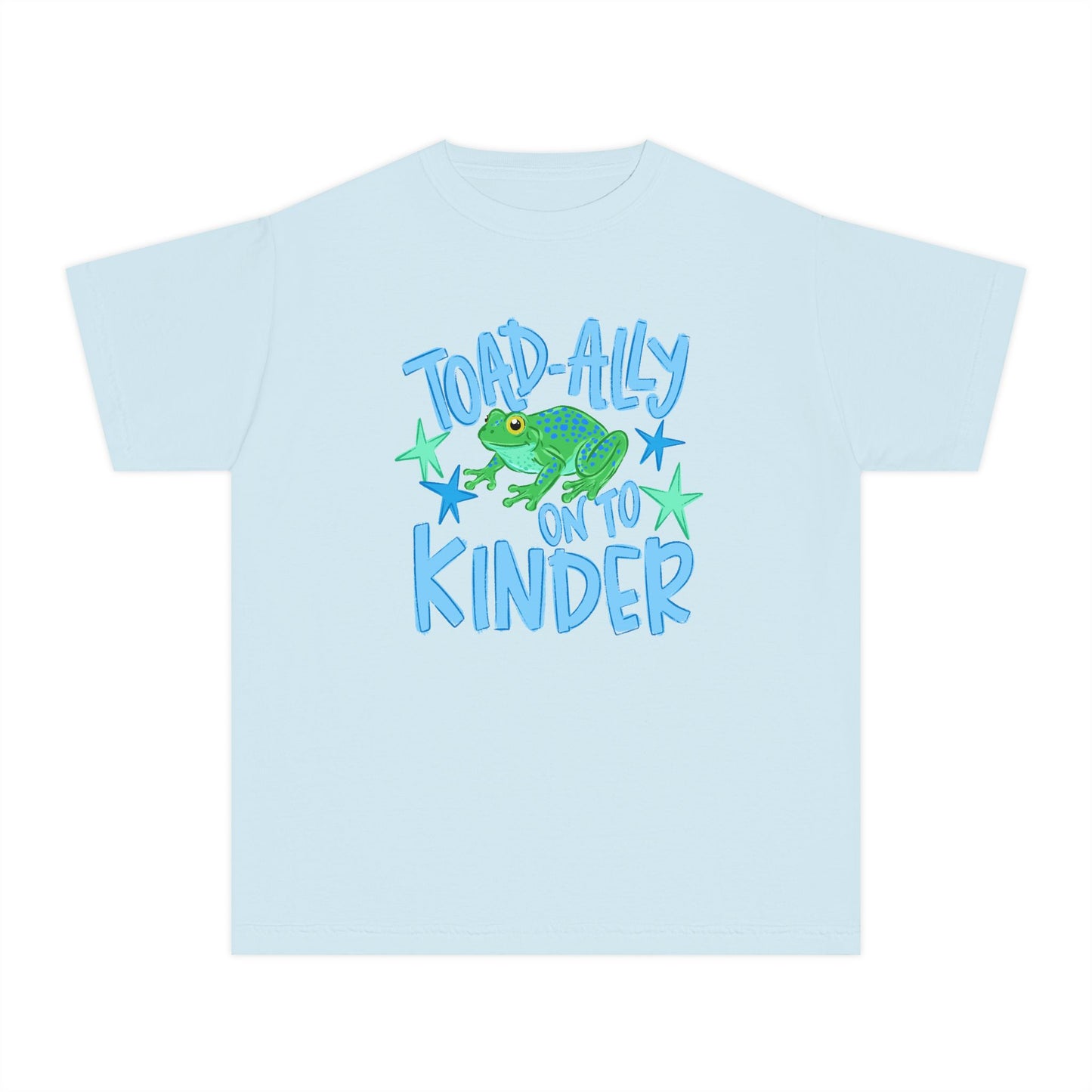 Toad-ally Onto Kinder CC Youth Tee - Blue