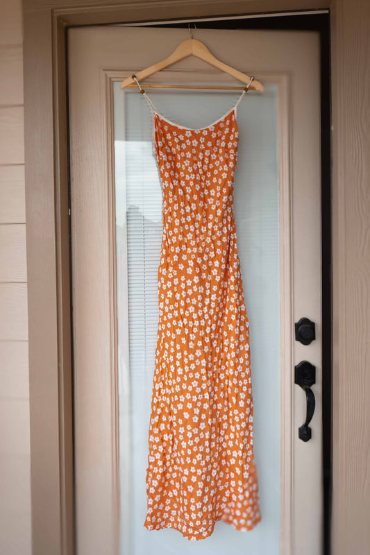 Sunset Daisy Slip Dress - Small