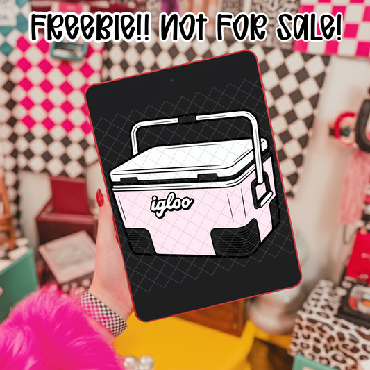 Pink Cooler Clipart Freebie *DIGITAL DOWNLOAD*