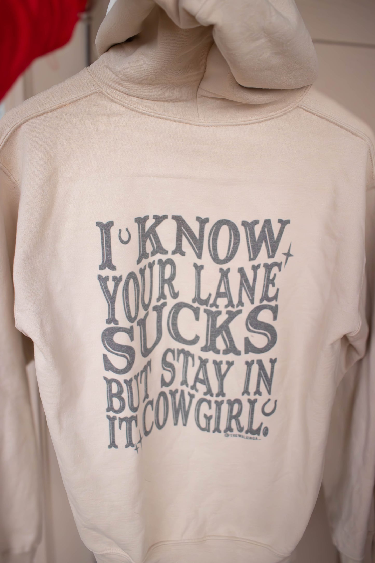 I know you're lane sucks but staying in it cowgirl - small