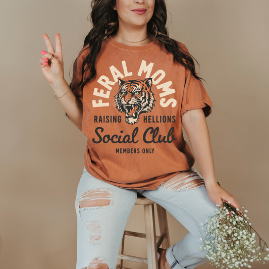 Feral Moms Club Comfort Colors T-shirt