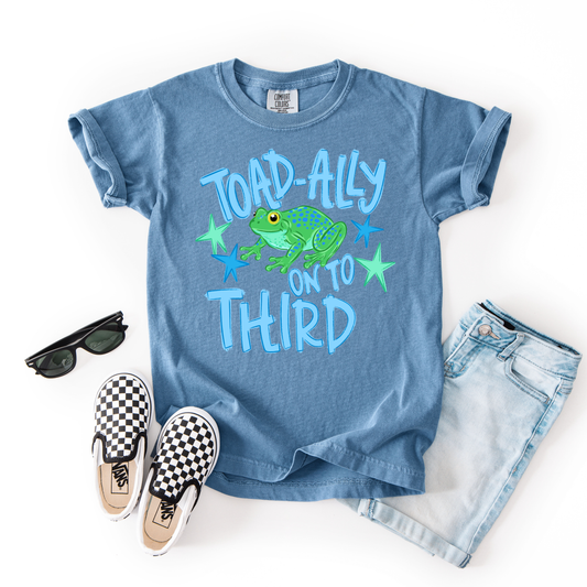 Toad-ally Onto Third CC Youth Tee - Blue